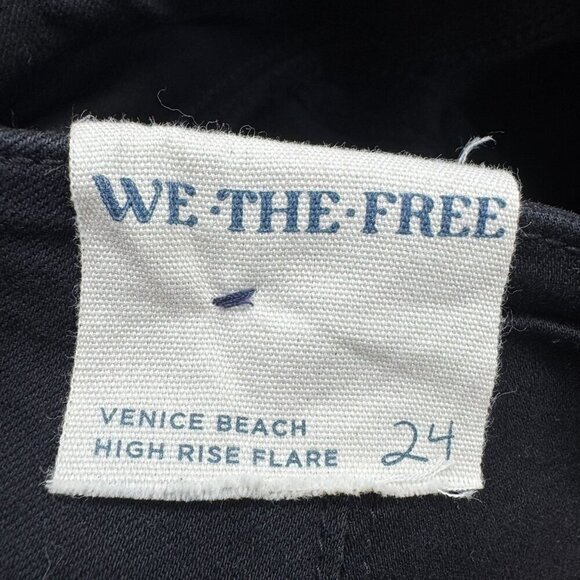 NWT Free People Venice Beach Flare Jeans We The Free Black - Picture 5 of 12